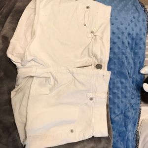 white size 3 jeans shorts